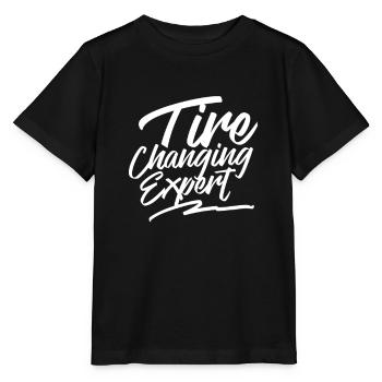 Expert en changement de pneus - T-shirt bio MINI CREATOR Stanley/Stella Enfant - noir - Devant - Mikhail (115cm)
