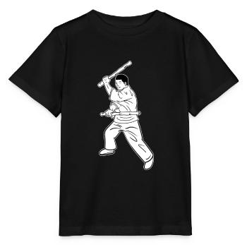 Art martial philippin Kali Arnis Escrima - T-shirt bio MINI CREATOR Stanley/Stella Enfant - noir - Devant - Mikhail (115cm)