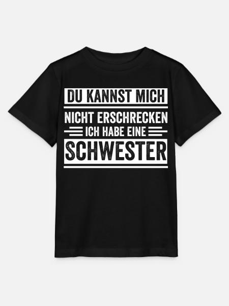 Schwester Geschwister - Stanley/Stella Kinder T-Shirt MINI CREATOR - Schwarz