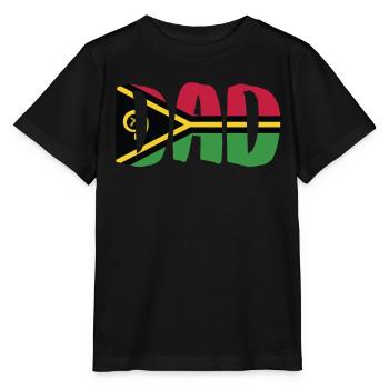 Vanuatu Dad - Stanley/Stella MINI CREATOR Kids’ T-Shirt - black - Front - Mikhail (115cm)