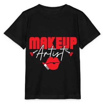 makeup, kosmetik, make up artist, make-up, geschen - Stanley/Stella Kinder T-Shirt MINI CREATOR  - Schwarz - Vorne - Mikhail (115cm)