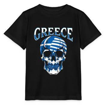 Greece - Stanley/Stella MINI CREATOR Kids’ T-Shirt - black - Front - Mikhail (115cm)