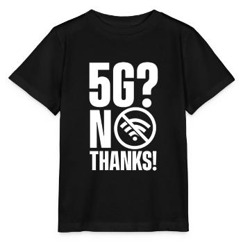 5G? Non merci! - T-shirt bio MINI CREATOR Stanley/Stella Enfant - noir - Devant - Mikhail (115cm)