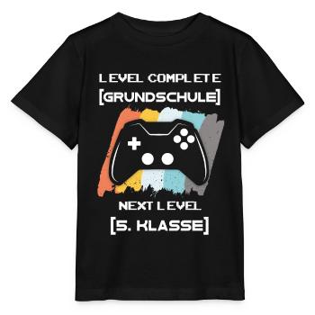 Formation de 5e classe Niveau de jeu de 5e classe - T-shirt bio MINI CREATOR Stanley/Stella Enfant - noir - Devant - Mikhail (115cm)