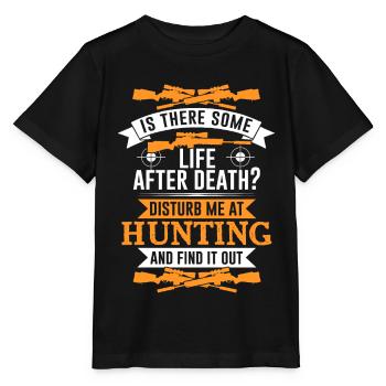 Chasse chasse - T-shirt bio MINI CREATOR Stanley/Stella Enfant - noir - Devant - Mikhail (115cm)