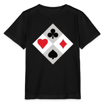 Kartenspieler - Stanley/Stella Kinder T-Shirt MINI CREATOR  - Schwarz - Vorne - Mikhail (115cm)