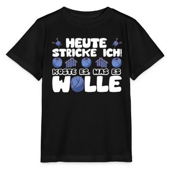 Strickerin Strick Frauen Lustig Geschenk Spruch - Stanley/Stella Kinder T-Shirt MINI CREATOR  - Schwarz - Vorne - Mikhail (115cm)