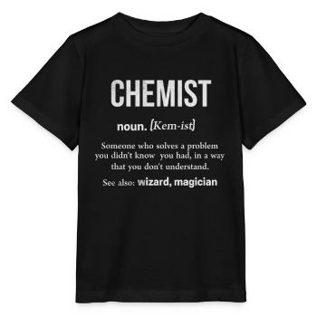 chemistry - Stanley/Stella MINI CREATOR Kids’ T-Shirt - black - Front - Mikhail (115cm)