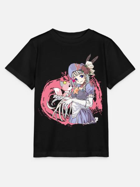 Manga Mädchen mit Hund - T-shirt MINI CREATOR barn från Stanley/Stella - svart