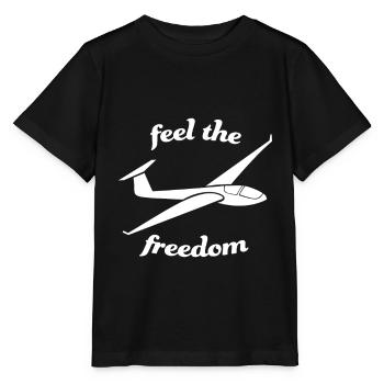 segelflug leidenschaft fallschirmspringen geschenk - Stanley/Stella Kinder T-Shirt MINI CREATOR  - Schwarz - Vorne - Mikhail (115cm)