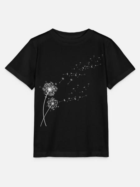 Pusteblume, Knäuelgras, Löwenzahn - Stanley/Stella Kinder T-Shirt MINI CREATOR - Schwarz