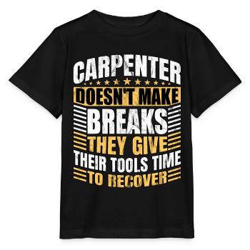 Menuisier Charpentier Menuisier - T-shirt bio MINI CREATOR Stanley/Stella Enfant - noir - Devant - Mikhail (115cm)