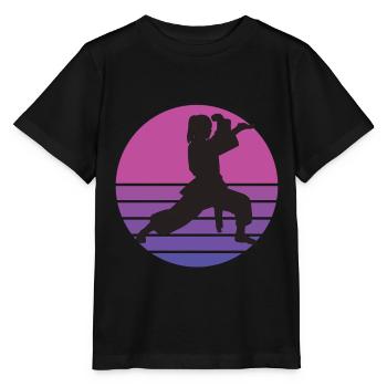 karate karate girl karate children karate - Stanley/Stella MINI CREATOR Kids’ T-Shirt - black - Front - Mikhail (115cm)