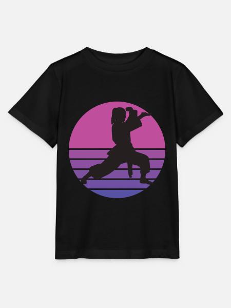 karate karate girl karate children karate - Stanley/Stella MINI CREATOR Kids’ T-Shirt - black