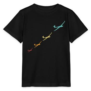 Vol à voile vintage tshirt geschenk - T-shirt bio MINI CREATOR Stanley/Stella Enfant - noir - Devant - Mikhail (115cm)