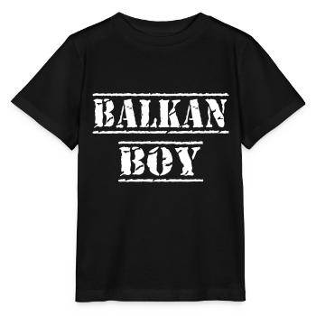 Garçon des Balkans - T-shirt bio MINI CREATOR Stanley/Stella Enfant - noir - Devant - Mikhail (115cm)