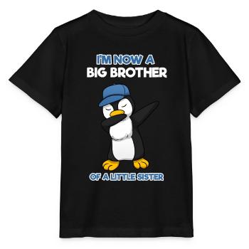 Big Brother Little Sister Penguin Big Brother - T-shirt bio MINI CREATOR Stanley/Stella Enfant - noir - Devant - Mikhail (115cm)