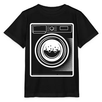 Déguisement en machine à laver Mardi Gras Halloween - T-shirt bio MINI CREATOR Stanley/Stella Enfant - noir - Devant - Mikhail (115cm)