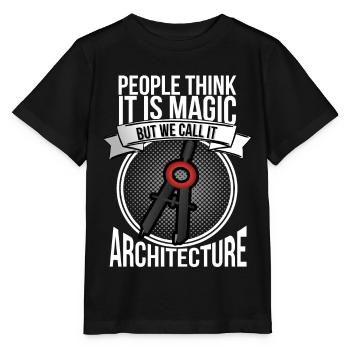 architecte - T-shirt bio MINI CREATOR Stanley/Stella Enfant - noir - Devant - Mikhail (115cm)
