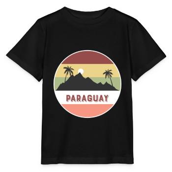 Paraguay Retro Pays et pays - T-shirt bio MINI CREATOR Stanley/Stella Enfant - noir - Devant - Mikhail (115cm)