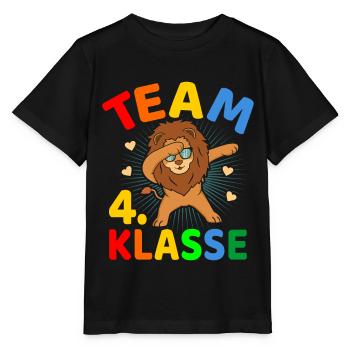 Team 4.Klasse Klassenwechsel Grundschule Schulanfa - Stanley/Stella Kinder T-Shirt MINI CREATOR  - Schwarz - Vorne - Mikhail (115cm)