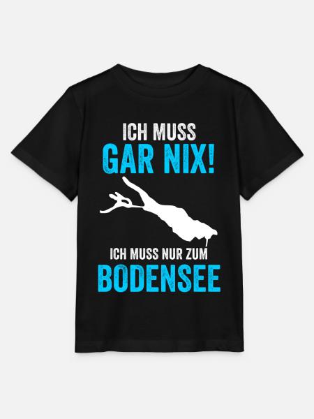 Bodensee See Deutschland Reise Urlaub Sommerferien - Stanley/Stella Kinder T-Shirt MINI CREATOR - Schwarz