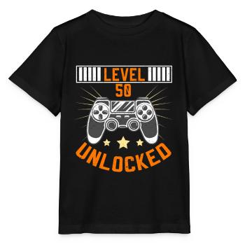 50.Geburtstag - Stanley/Stella Kinder T-Shirt MINI CREATOR  - Schwarz - Vorne - Mikhail (115cm)