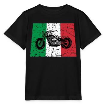 Italie Moto Tuning Mechanic Chopper Rome - T-shirt bio MINI CREATOR Stanley/Stella Enfant - noir - Devant - Mikhail (115cm)