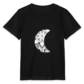 moon - Stanley/Stella MINI CREATOR Kids’ T-Shirt - black - Front - Mikhail (115cm)