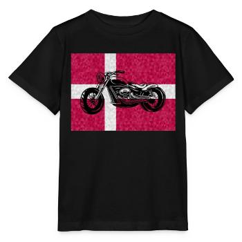 Danemark moto tuning mécanicien chopper - T-shirt bio MINI CREATOR Stanley/Stella Enfant - noir - Devant - Mikhail (115cm)