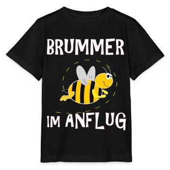 Brummer Im Anflug Pummel Hummel Imker Bienen Honig - Stanley/Stella Kinder T-Shirt MINI CREATOR  - Schwarz - Vorne - Mikhail (115cm)