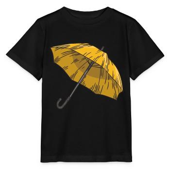 Cool Yellow Umbrella Academia Shirt Gift Idea - Stanley/Stella MINI CREATOR Kids’ T-Shirt - black - Front - Mikhail (115cm)