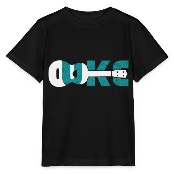 Ukulele - Stanley/Stella Kinder T-Shirt MINI CREATOR  - Schwarz - Vorne - Mikhail (115cm)