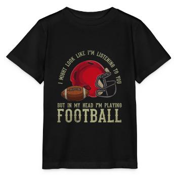 Football américain - T-shirt bio MINI CREATOR Stanley/Stella Enfant - noir - Devant - Mikhail (115cm)