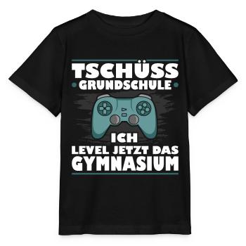 Tschüss Grundschule Level Jetzt Gymnasium Gaming G - Stanley/Stella Kinder T-Shirt MINI CREATOR  - Schwarz - Vorne - Mikhail (115cm)