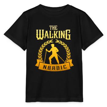 Nordic walking saying - Stanley/Stella MINI CREATOR Kids’ T-Shirt - black - Front - Mikhail (115cm)