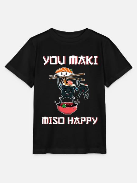 Sushi - Stanley/Stella Kinder T-Shirt MINI CREATOR - Schwarz