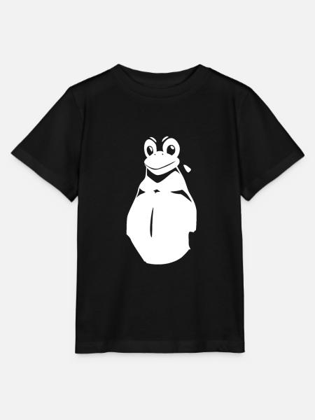 Linux Pinguin Kostüm alle Hacker und Sys Admins - Stanley/Stella Kinder T-Shirt MINI CREATOR - Schwarz