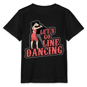 Linedance musique country western danse sport - T-shirt bio MINI CREATOR Stanley/Stella Enfant - noir - Devant - Mikhail (115cm)