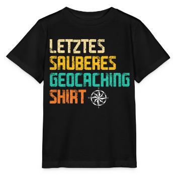 Geocacher Caching Cache Geocache Geocachen Lustig - Stanley/Stella Kinder T-Shirt MINI CREATOR  - Schwarz - Vorne - Mikhail (115cm)