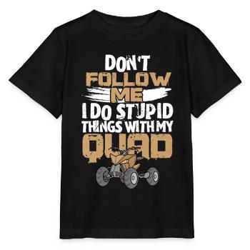 Quad - Stanley/Stella MINI CREATOR Kids’ T-Shirt - black - Front - Mikhail (115cm)