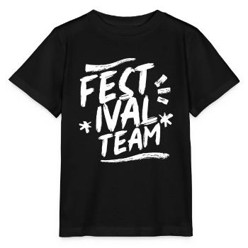 Festival team visitors festivals festival goers - Stanley/Stella MINI CREATOR Kids’ T-Shirt - black - Front - Mikhail (115cm)