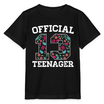 Girl 13th birthday official teenager - Stanley/Stella MINI CREATOR Kids’ T-Shirt - black - Front - Mikhail (115cm)