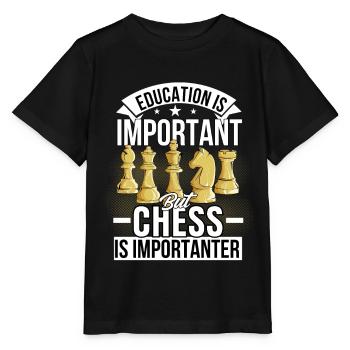 Chess Board Game - Stanley/Stella MINI CREATOR Kids’ T-Shirt - black - Front - Mikhail (115cm)