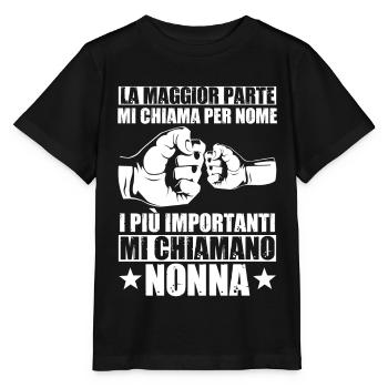 Nonna Nonnina Donna Anziana Nonne Bisnonna - Stanley/Stella Kinder T-Shirt MINI CREATOR  - Schwarz - Vorne - Mikhail (115cm)