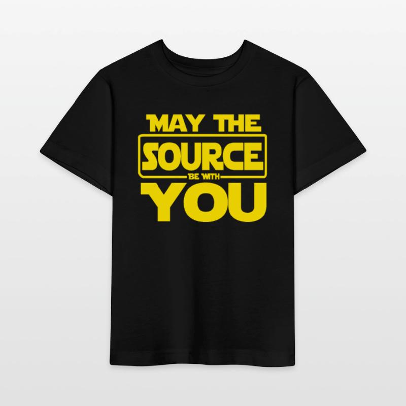 Que la source soit avec vous le code de codage T-shirt bio MINI CREATOR Stanley/Stella Enfant