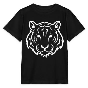 Tiger Head Wildlife Wildlife Safari Cool Gift - Stanley/Stella Kinder T-Shirt MINI CREATOR  - Schwarz - Vorne - Mikhail (115cm)