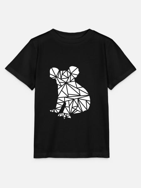 sitzender Koala - Stanley/Stella Kinder T-Shirt MINI CREATOR  - Schwarz