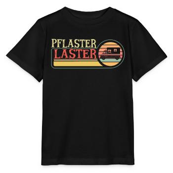 Pflaster Laster Sanitäter Rettungswagen - Stanley/Stella Kinder T-Shirt MINI CREATOR  - Schwarz - Vorne - Mikhail (115cm)
