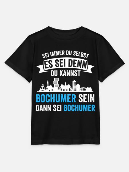 Bochum Skyline Bochumer Ruhrpott Ruhrgebiet Lustig - Stanley/Stella Kinder T-Shirt MINI CREATOR  - Schwarz